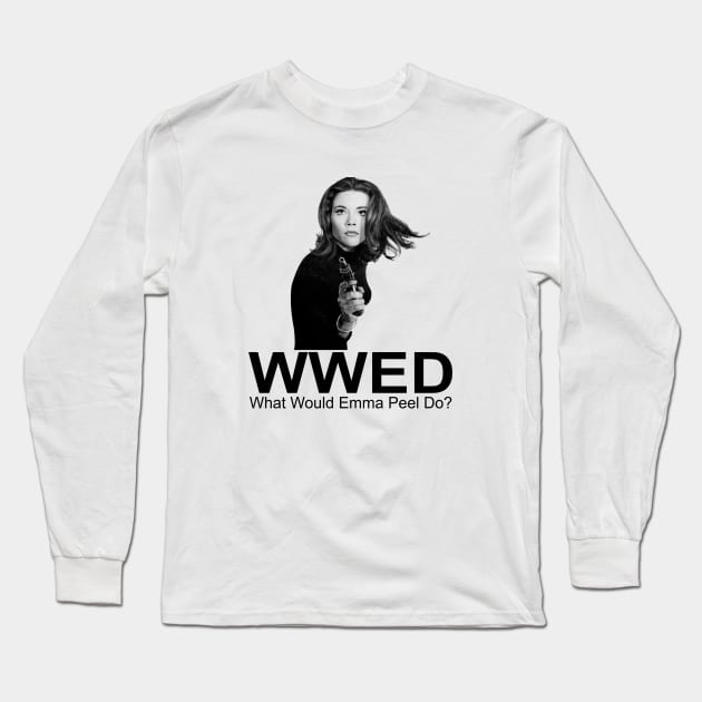 Emma Peel WWED Long Sleeve T-Shirt by Den Tbd